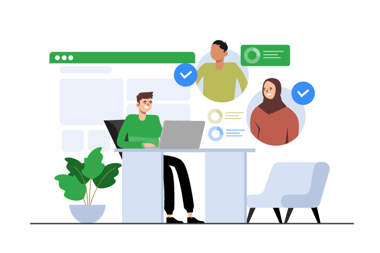 Client communication illustration